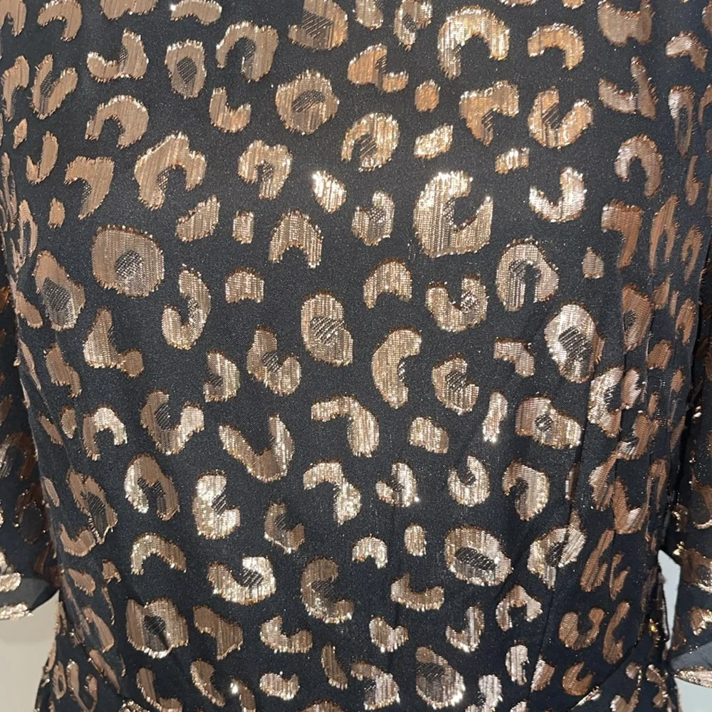Kate Spade Graphic Leopard Midi Dress. Plus a garment bag. - Picture 4 of 7